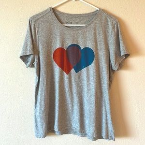 PACT Womens Size Large Gray Tee.